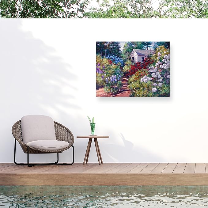 Trademark Fine Art David Lloyd Glover 'The Gardener's Shed' Outdoor Canvas 35x47