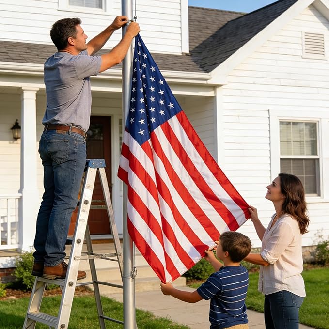 American Flag 2x3 American Flag Long Lasting,Tear Proof Series American Flags for Outside,Durable 2x3Ft USFlag Made in USA,Nylon USA Flag Best AmericaFlags,Weatherproof USFlag 2x 3 Made in USA