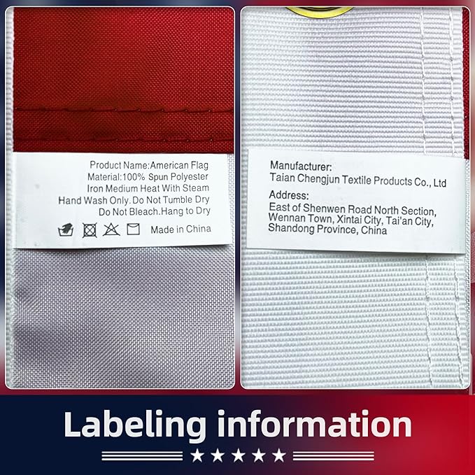 Premium American Flag 5x8 Ft TearProof Series for Outside, Heavy Duty Outdoor,Longest Lasting, Super Tough Fade Resistant Spun Polyester, High Wind US Outdoor Flags Embroidered Stars, Sewn Stripes, Brass Grommets