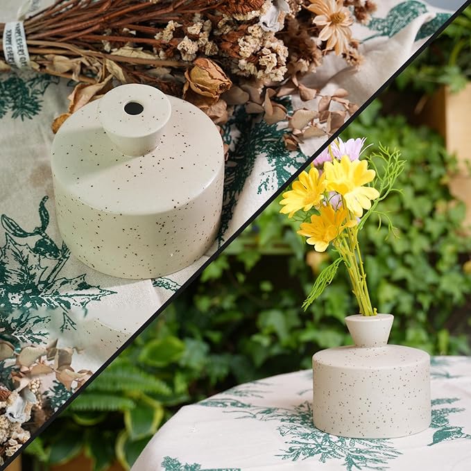 Ceramic Watering Bell, Decorative Watering Can for Plants, Stylish Indoor and Outdoor Watering Pot, Perfect for Home Garden and Office Décor(Starry Gray 19 fl oz)