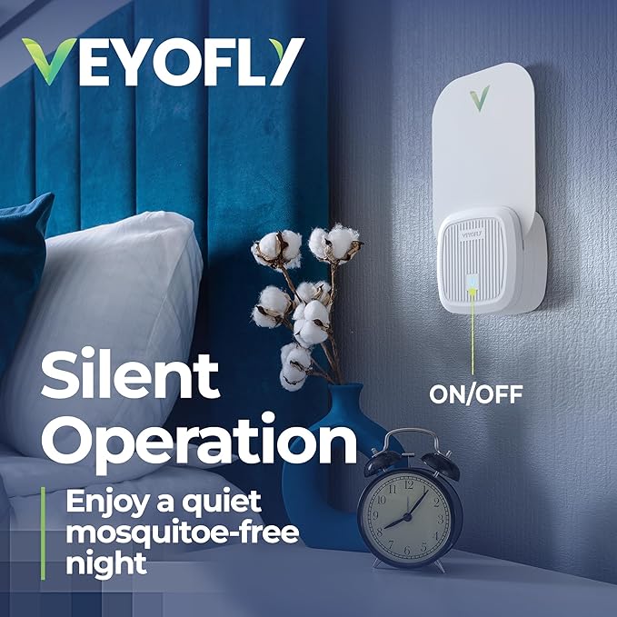 VEYOFLY Fly Trap Indoor, Fruit Fly Traps for Indoors Flying Insect (2 Device + 4 Refills) Gnat Traps for House Indoor, Bug Zapper Indoor, Gnat Killer Catcher & Fruit Fly Killer Light Plug in
