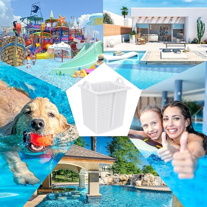 SPX1600M Pool Pump Strainer Basket Replacement for Hayward Super Pump - Heavy Duty Durable Swimming Pool Filter Basket 6” x 5.5”