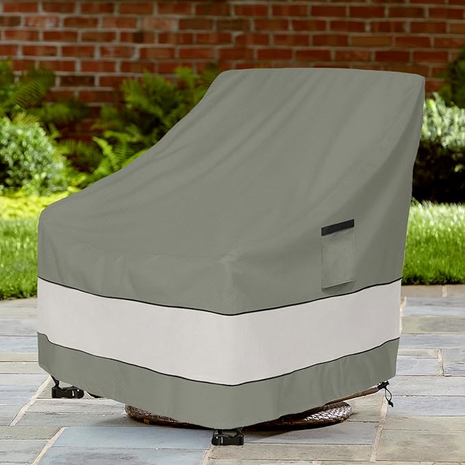 Patio Chair Covers Waterproof Patio Furniture Covers,33W x 37D x 38 H Inches Outdoor Swivel Chair Cover 2 Pack -Grayish Green