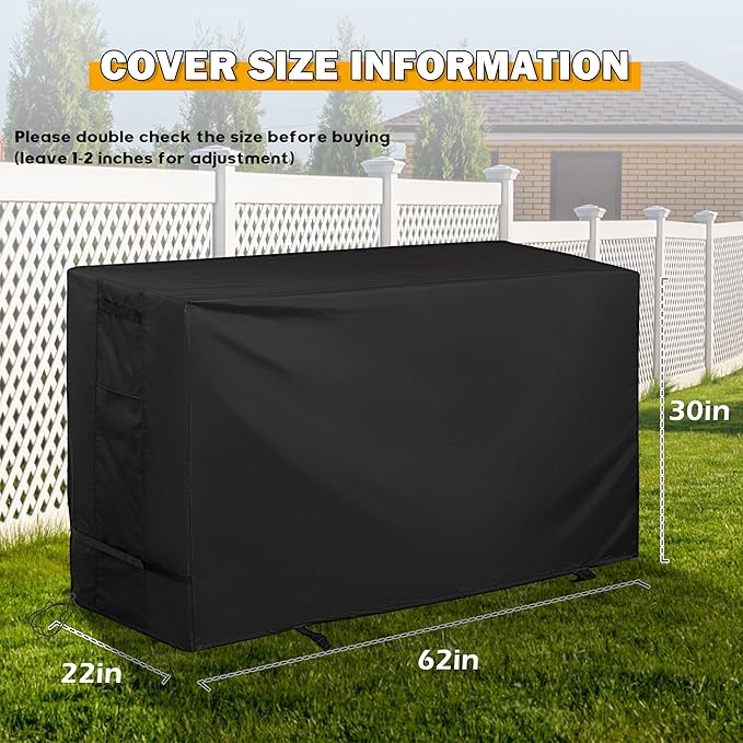 Patio Bistro Set Cover for 3 Piece Patio Set, Patio Table and Chairs Cover for 3 Pieces Patio Furniture Set/Balcony Furniture Set