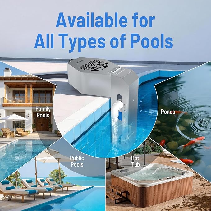 Automatic Pool Filler, Metal Construction with Anti-Corrosion Coating, 2 to 9 Inch Visual Water Level Adjustment, Pool Water Leveler Auto Fill, Pool Stuff, Swimming Accessories