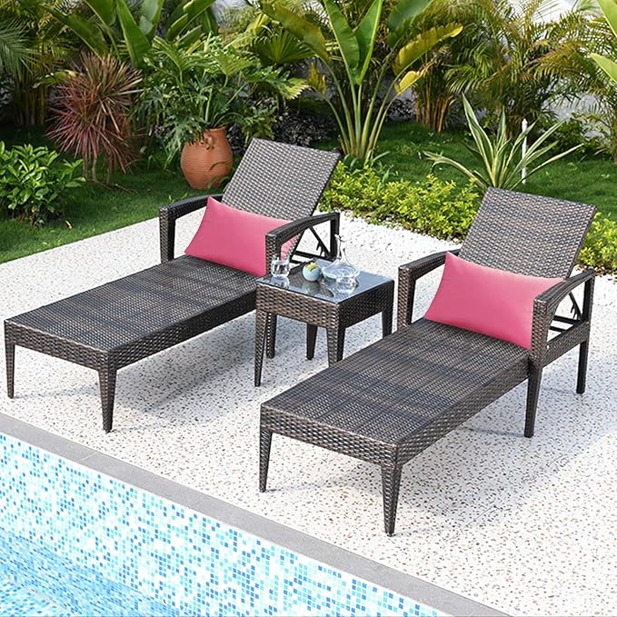 VAKADO 12x20 Outdoor Waterproof Throw Pillow Covers Set of 2 Decorative Outside Patio Furniture Cushion Cases Decor for Garden Bench Porch Couch Tent,Hot Pink