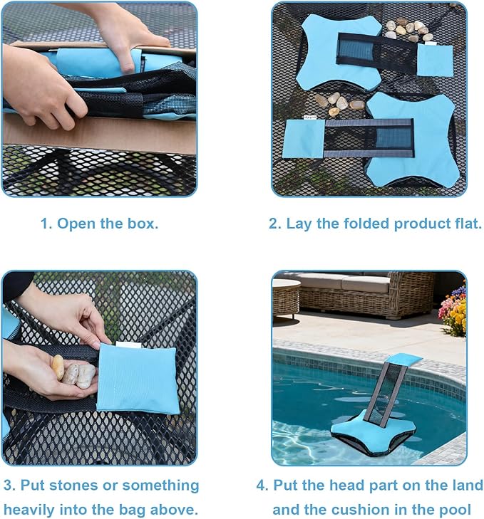 2Pcs Pool Frog Savers 900D Heavy Duty Animal Critter Escape Ramp for Swimming Pool Frog Ramp Ladder Floating Pad for Rescues Wildlife, Squirrel, Toads, Small Animal, Pool Maintenance Accessories