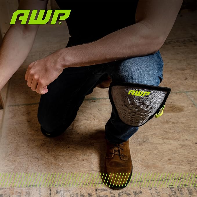 AWP Gel Pro Flooring Knee Pads | Gel/foam padding provides all-day comfort