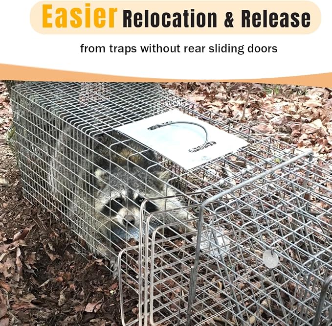 Trap Divider for 12" Wide and Smaller Traps and Feral Cat Cages, Stainless Steel Small Animal Fork Divider