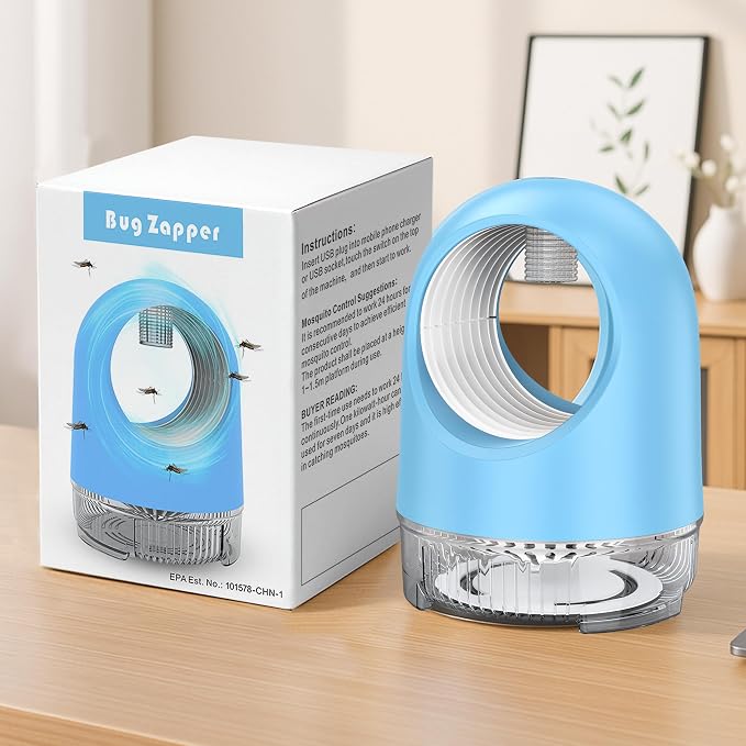 Indoor Fan-Powered Fruit Fly Trap – Electric Bug Catcher for Home, Effective Against Fruit Flies, Gnats, Mosquitoes & Moths
