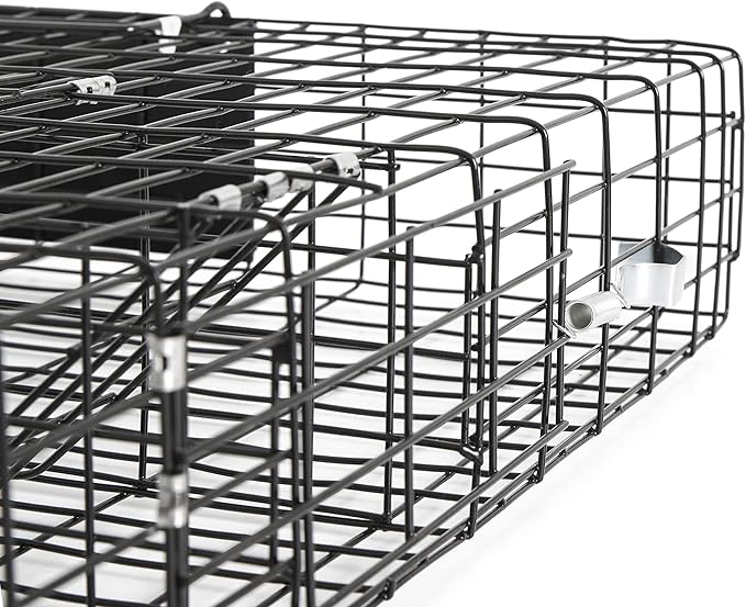 Rugged Ranch 4‑Pack Squirrelinator Multi‑Catch Squirrel Trap with Basin, Wire Cage, 25"x15"x6.5" Each - Live Catch‑and‑Release, 2‑Door Humane Rodent Control, No‑Poison Outdoor Use