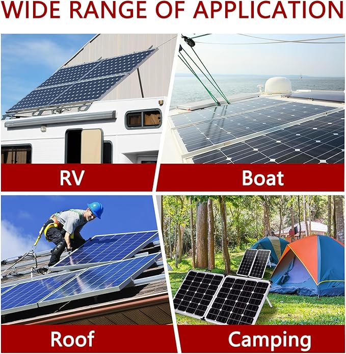 Solar Parallel Connectors for 3 Solar Panels, Tool-Free MC4 Solar Cable Splitter, Y Branch Solar Panel Splitter, 2 to 6 Solar Parallel Adapter IP68 Waterproof (FMMM/MFFF)
