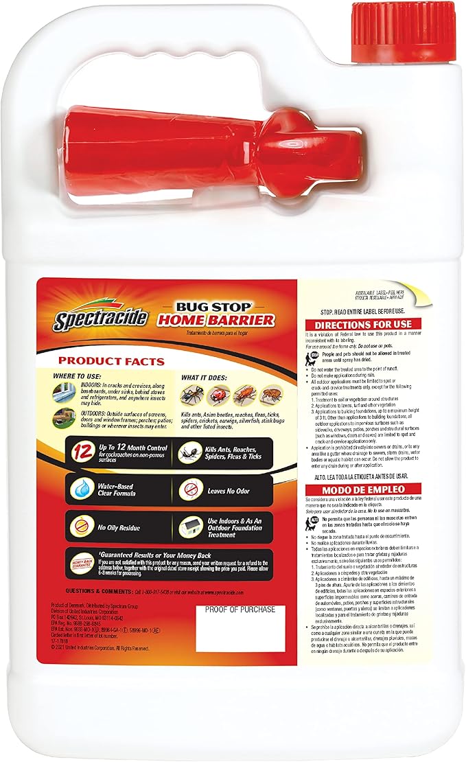 Spectracide Bug Stop Home Barrier, 1-Gallon (4 Pack)