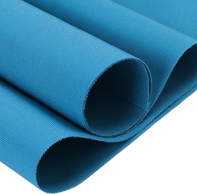 Thickened Waterproof Canvas Fabric by The Yard, 1200D 58" W Outdoor Upholstery Material Heavy Duty Fabric Water Resistant Sewing Material for Chair Patio Cushion Purse Bag, 3 Yard Sky Blue