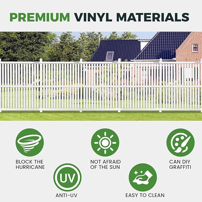 Air Conditioner Fence 3 Panels, 36" W x 45" H Outdoor Trash Can Fence, Easy Assembly Decorative Privacy Screen for AC Units & Pool Equipment