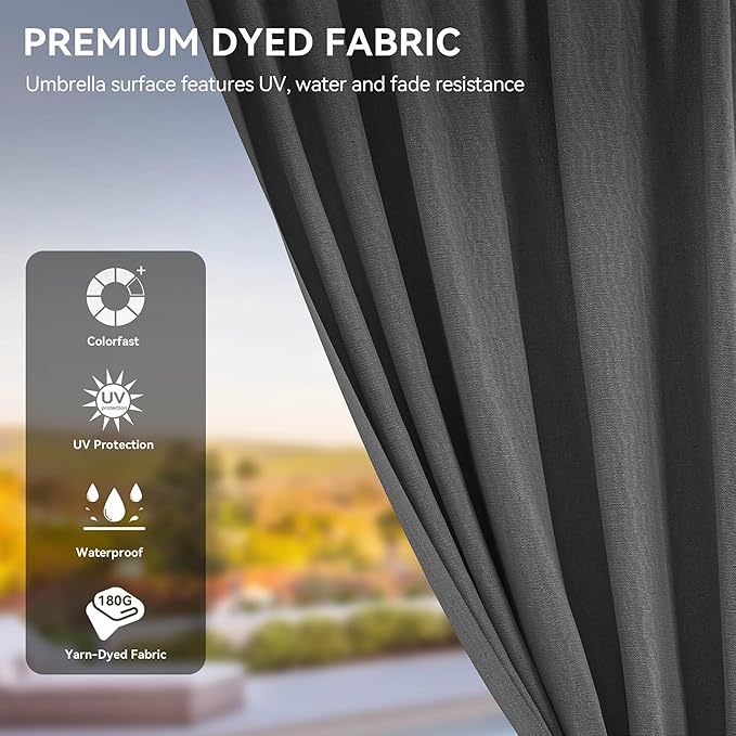 YITAHOME 12x18ft Hardtop Gazebo with Nettings and Curtains, Heavy Duty Double Roof Galvanized Steel Outdoor Combined of Vertical Stripes Roof for Patio, Backyard, Deck, Lawns, Gray