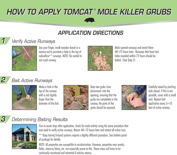 Tomcat Mole Killer Grubs, 8 Pack