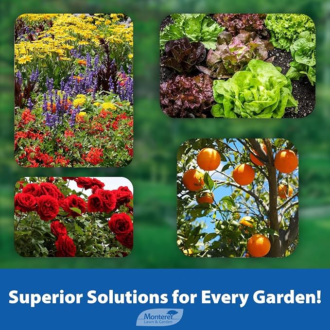 Monterey Take Down-O Garden Spray Bundled with Garden Measure Spoon – Organic Insecticide & Miticide for Vegetables, Fruits, Ornamentals, & Houseplants – 16 oz