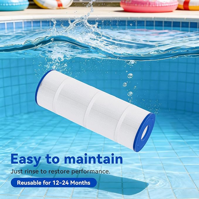 CCP320 Pool Filter Cartridges 4 Pack, Compatible with Pentair Clean & Clear Plus 320, Replace Pleatco PCC80-PAK4, Pentair R173573, 160340, 320 sq.ft, Heavy Duty 5 oz+ Trilobal Fabric