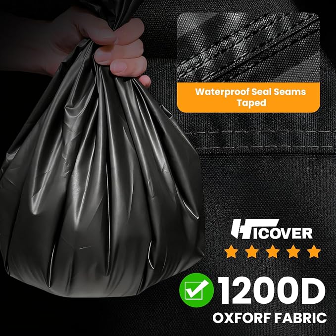 1200D Outdoor TV Trolley Cover 55-60 inch, Premium Courtyard TV Cover With Air Vent & Reflective Strip, PVC Oxford fabric Waterproof Dustproof & Windproof, Suitable for Rolling/Mobile Stand