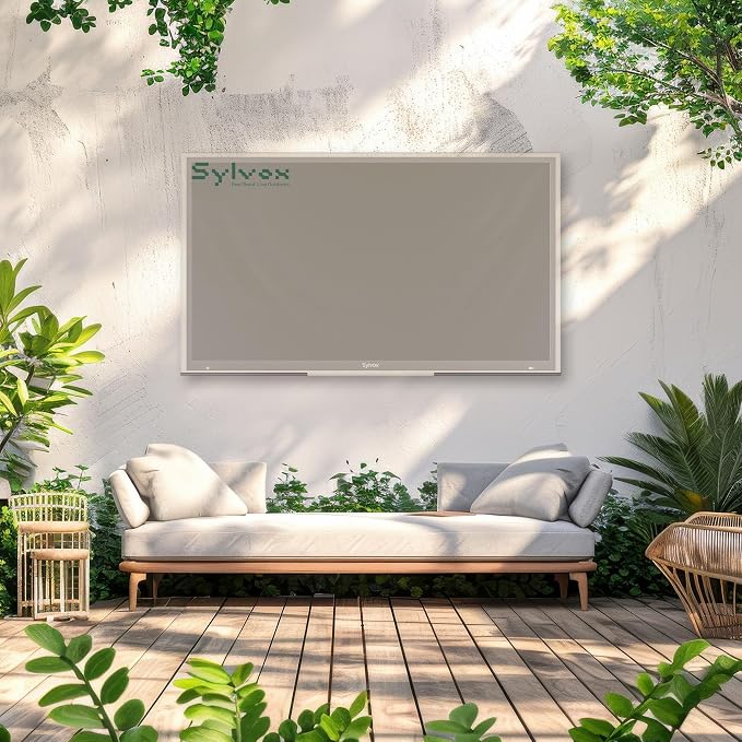 Sylvox 40'' - 43'' TV Cover Weatherproof Outdoor TV Screen Cover, 600D Oxford fabric Waterproof Dustproof, and Moisture Resistant, with remote control pocket Suitable for outdoor TV protection
