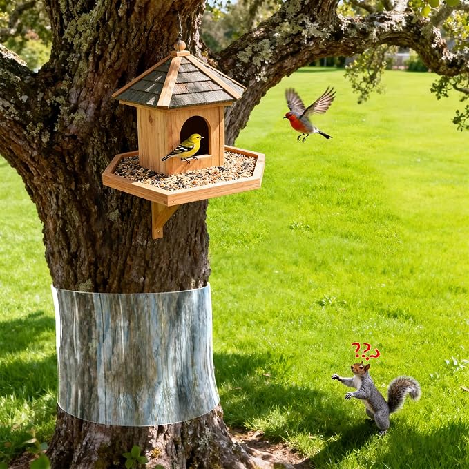Thickened PVC Tree Guard - Transparent, Iguana & Squirrel Deterrent, Reusable Wrap