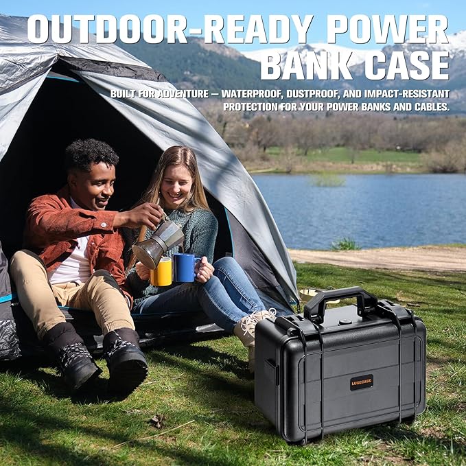 Hard Case for Anker Solix C300 DC - Portable Solar Generator Hard Shell Case: Waterproof Travel Carrying Storage Box for Anker Power Bank Solix C300 DC Power Bank Station - for Campers & Adventurers