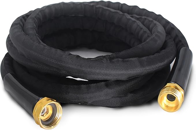 15FT Short Garden Hose, Flexible Water Hose for Connection, Balcony, Bathroom Use, Durable PVC, Leak-Free Fittings, Compact Utility Hose