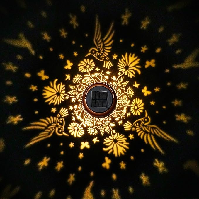 Mothers Day Gifts Solar Lanterns Outdoor Waterproof Hummingbird Solar Lights Outdoor Waterproof for Garden, Birthday Gifts for Women Mom Grandma, Garden Lights for Backyard, Patio Decor