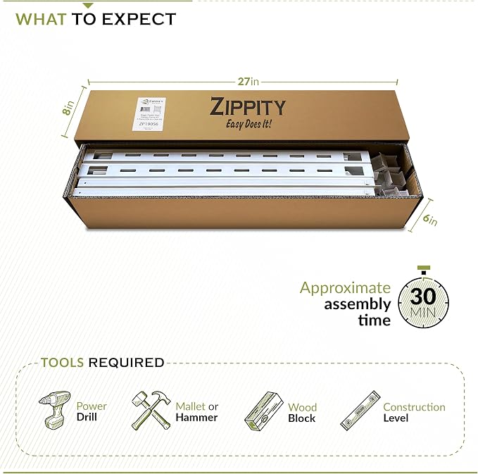 2ft H x 2ft W (3 Panels) No Dig Zippity Roger Rabbit Garden Fence Kit, White Vinyl Picket Panels, Garden Border and Edging for Dogs, Outdoor Dog Barrier for Yard, ZP19056