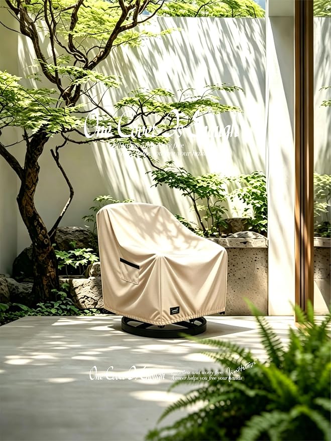 JinHrtoyi Outdoor Chair Covers 2 Pack,30Wx34Dx38H inches Patio Chair Cover,100% Waterproof Heavy Duty Outdoor Furniture Covers Waterproof,Black Minimalism Style Patio Furniture Cover