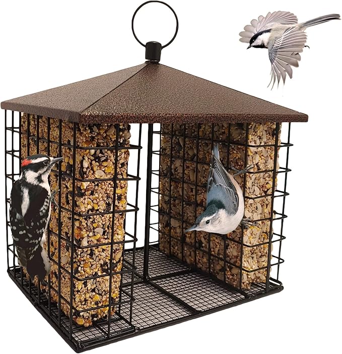 Wildlife Sciences Songbird Treats Seed Bars | 12 Pack of 8 oz Bird Seed Cakes for Wild Birds (Sun & Harv)
