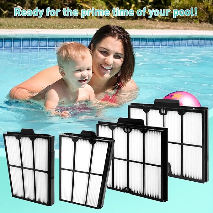 Ultra-Fine Filter Panels Compatible with Dolphin Robotic Pool Cleaners,Replace Part#9991467-R4,Pleated Cartridge Filter Replacement for Dolphin S200,Proteus DX4,Active 20,Active 30,M600,S300i