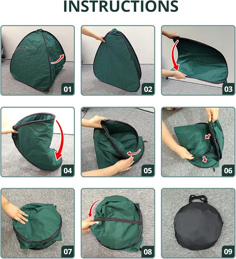 2 Pcs Pop Up Shrub Covers Frost Protection Tent, 38" x 36" x 36" Winter Plant Cover Freeze Protection, Warm Garden Plant Protector Tent for Protecting Outdoor Shrub Fruit Potted Plants from Snow & Ice
