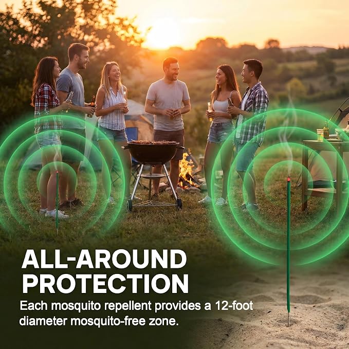 NomoBuzz Mosquito Repellent Incense Sticks - 240 Count, Plant-Based Bug Control with Citronella, Rosemary & Lemongrass, Ideal for Patio, Garden, Beach, Camping, Backyard