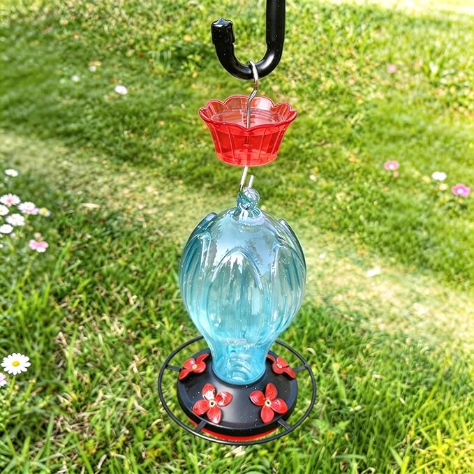 Ant Moat for Hummingbird Feeder - 3 OZ x 4 Pack Red Insect Guard with Large Capacity