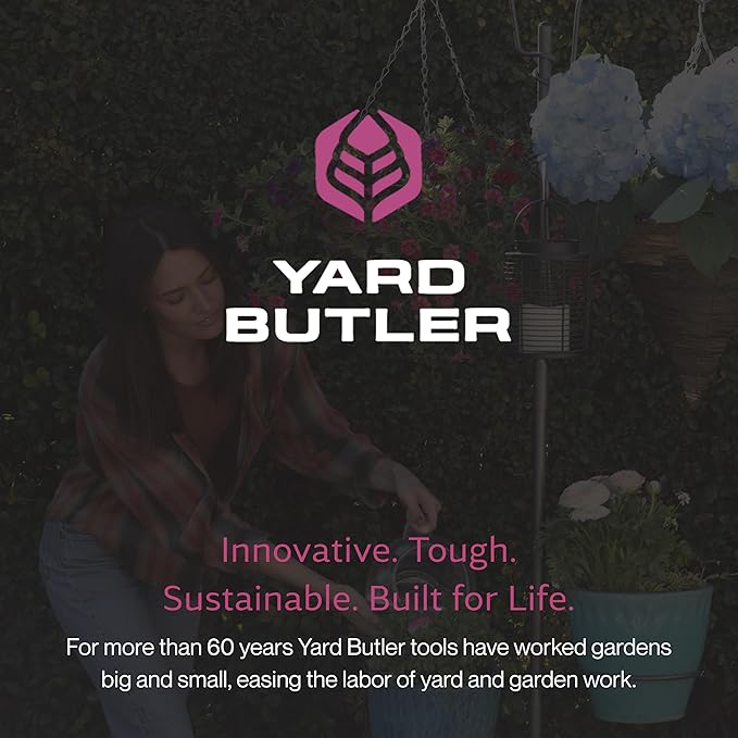 Yard Butler Yard Tree Pot Holder Ring, IYT-RING7 Garden Accessory for Outdoor Hanging - Steel Construction - Easy Installation - Functional & Decorative
