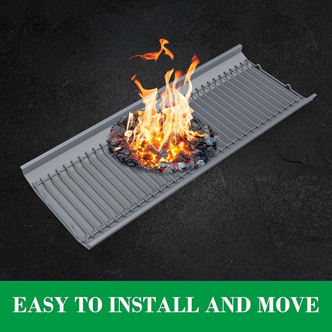 26 Inch Ash Pan Replacement Parts for Nexgrill 810-0029C Charcoal Grills, Heavy Duty Steel Gray Coating Ash Pan/Drip Pan for Nexgrill Charcoal 29inch Grills 810-0029C, 26" Drip Pan