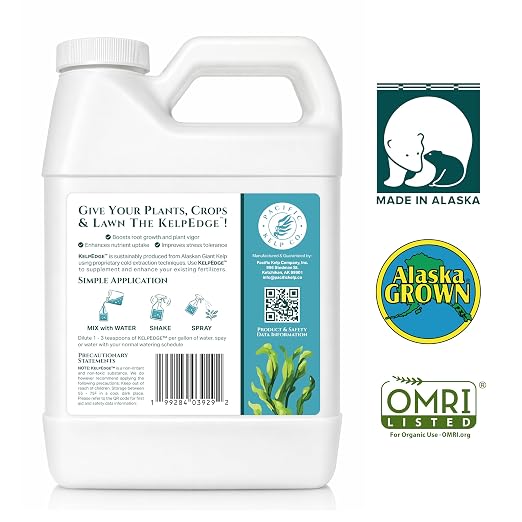 Organic Liquid Kelp Plant Supplement- Seaweed Extract Concentrated Fertilizer Booster, OMRI Listed - Boosts Roots, Growth & Blooms for Gardens, Lawns, Veggies, Hydro & All Plants