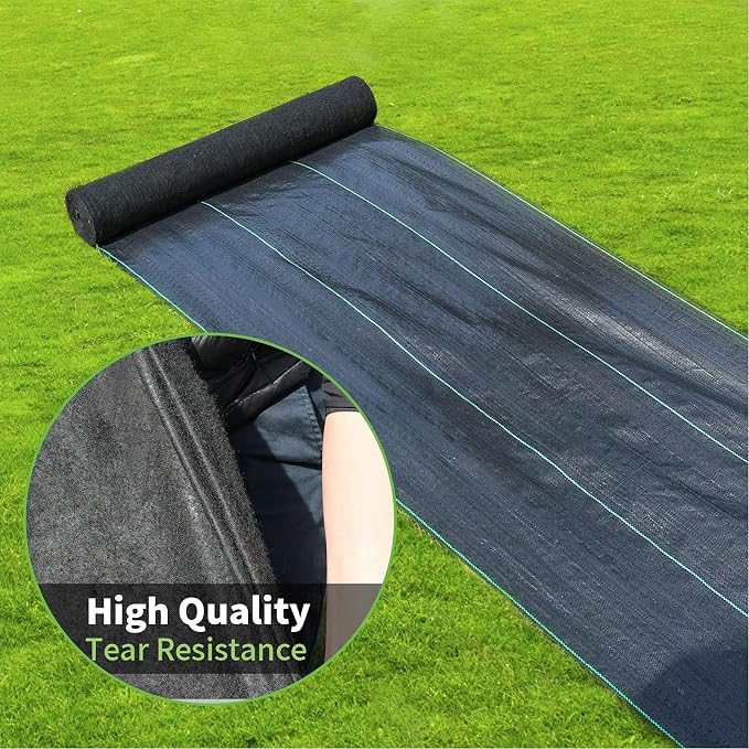 Weed Barrier Landscape Fabric 3.2oz Weed Barrier Fabric 3ft x 300ft Landscaping Fabric, Garden Weed Fabric for Gardening