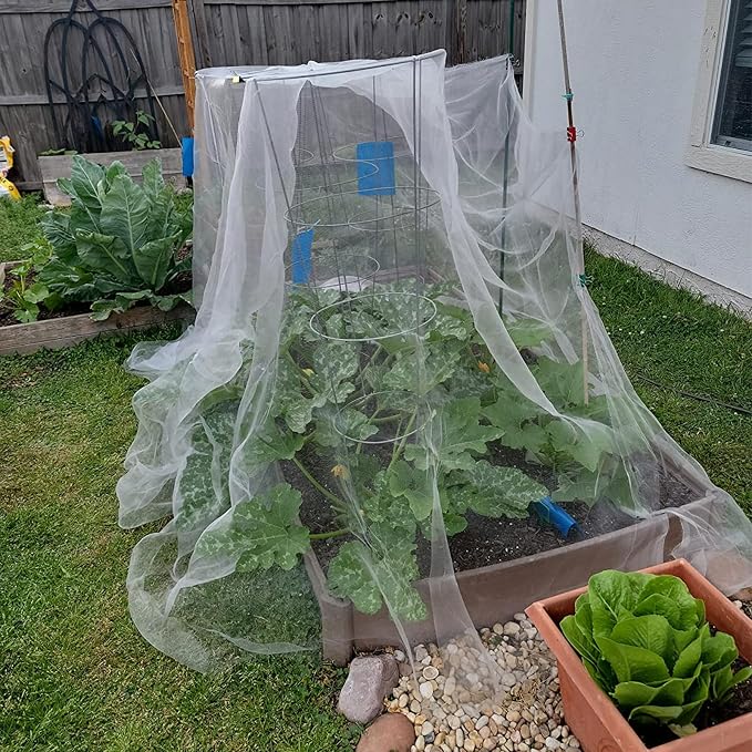 GonLei Garden Netting 10 X 50 FT Ultra Fine Netting for Garden Protection,Garden Netting for Raised Beds,Mosquito Net for Blueberry Shrubs Vegetables Fruits Flowers Crops Pest Barrier