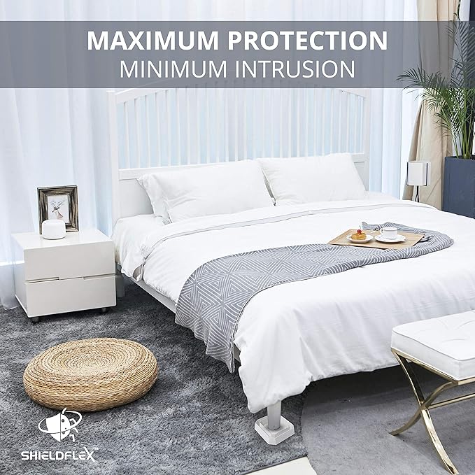 Bed Bug Trap — 8 Pack | TruGuard X Bed Bug Interceptors (White) | Eco Friendly Bed Bug Traps for Bed Legs | Reliable Insect Detector, Interceptor, and Monitor for Pest Control and Treatment