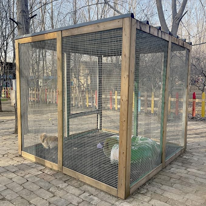 Hardware Cloth 1/2in 6ft x 100ft 19 Gauge-Hot Dip Galvanized After Welding, Chicken Wire Fencing Wire Mesh Roll Garden Fencing, Tree Guard Wire Cloth Welded Wire Mesh& Wire Cloth Gopher Wire