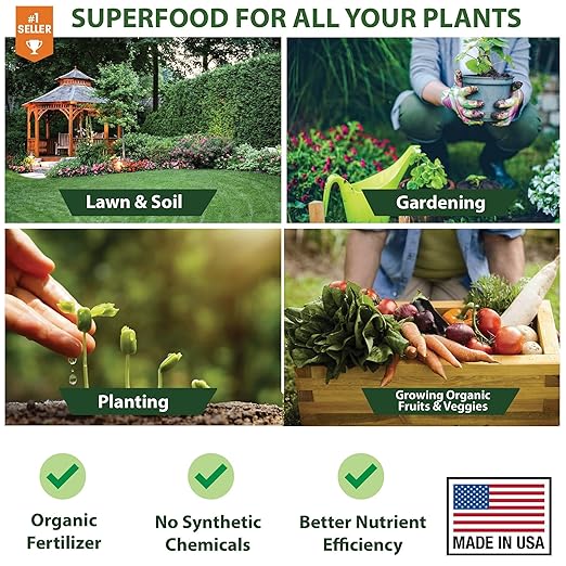 ππππ
ππππππππ Grade Organic Cal-Mag Plus Growing Fertilizer Concentrate: Calcium, Magnesium, Iron & Micronutrients Supplement for Plant Deficiencies (9-0-0 NPK) - 32oz Bottle (Quart)