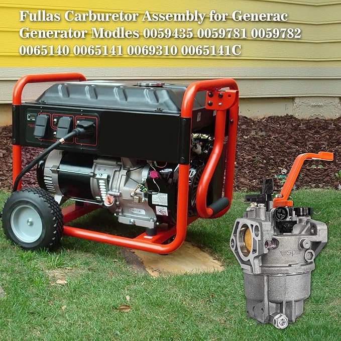 fullas SP Generator Carburetor Assembly for Generac GP7500 GP8000 GP8000E 420cc Portable Generator OEM Part 0G8442A112