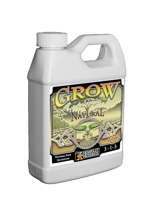 Humboldt Nutrients Grow Natural, Plant Nutrient Solution, 3-1-3 NPK Formula with Calcium, Natural Fertilizer