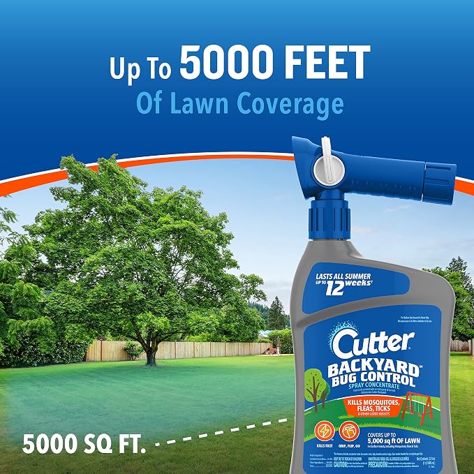 Cutter Backyard Bug Control Combo Pack, with Outdoor Fogger & Hose-End Spray Concentrate