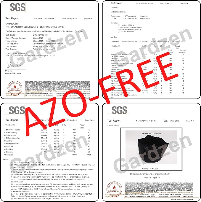 Gardzen 10-Pack 5 Gallon Grow Bags, 300G Thickened Fabric Grow Bags with Handles, Heavy Duty Aeration Plant Grow Bags for Indoor & Outdoor Use