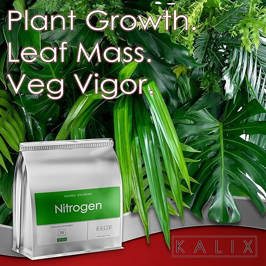 KALIX Nitrogen | 21-0-0 Ammonium Sulfate Fertilizer | Water-Soluble Nutrient for Vegetative Growth | Boosts Leafy Greens, Lawns, and High-N Demand Crops | Clean Feeding | 25 pounds