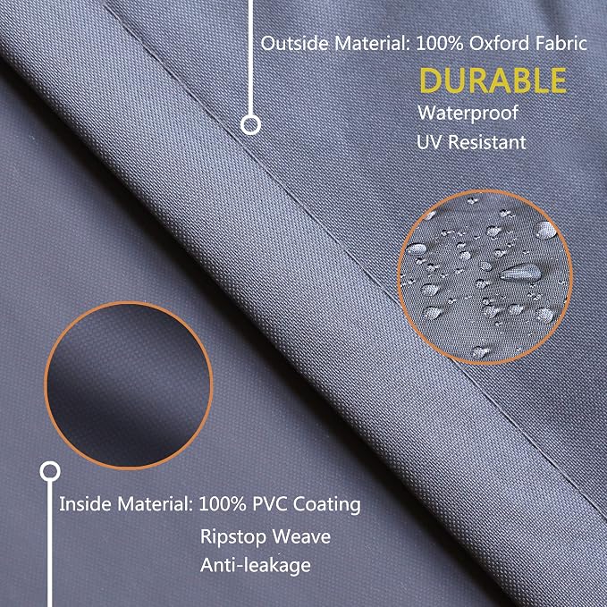Patio Furniture Covers,Outdoor Furniture Cover Waterproof,Patio Furniture Set Covers for 4 Piece Outdoor Conversation Set,Patio Covers Set X-Large (Grey)